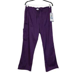 Life Threads Antimicrobial Purple Cargo Scrubs NWT Size Medium Petite